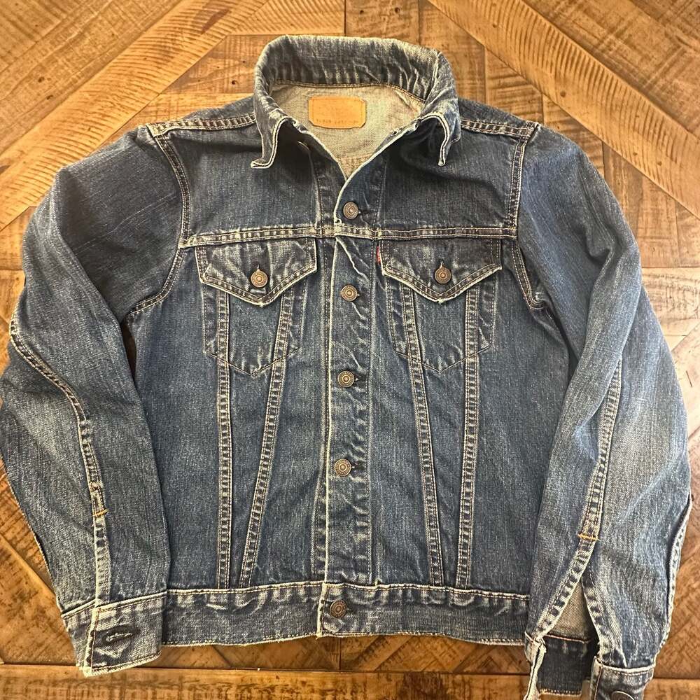 Vintage 1960s Levi's Big E 70505-0217 Type 3 Trucker Jacket Size 38